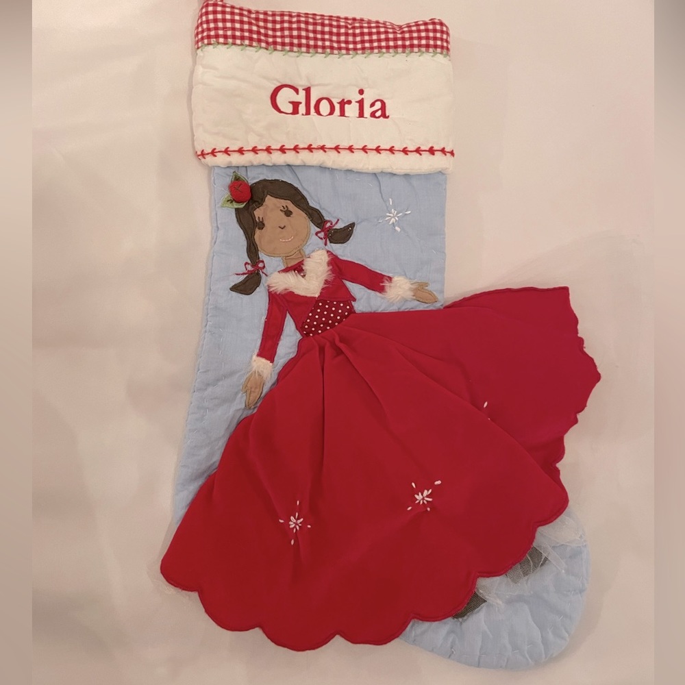 Pottery Barn Kids quilted stocking